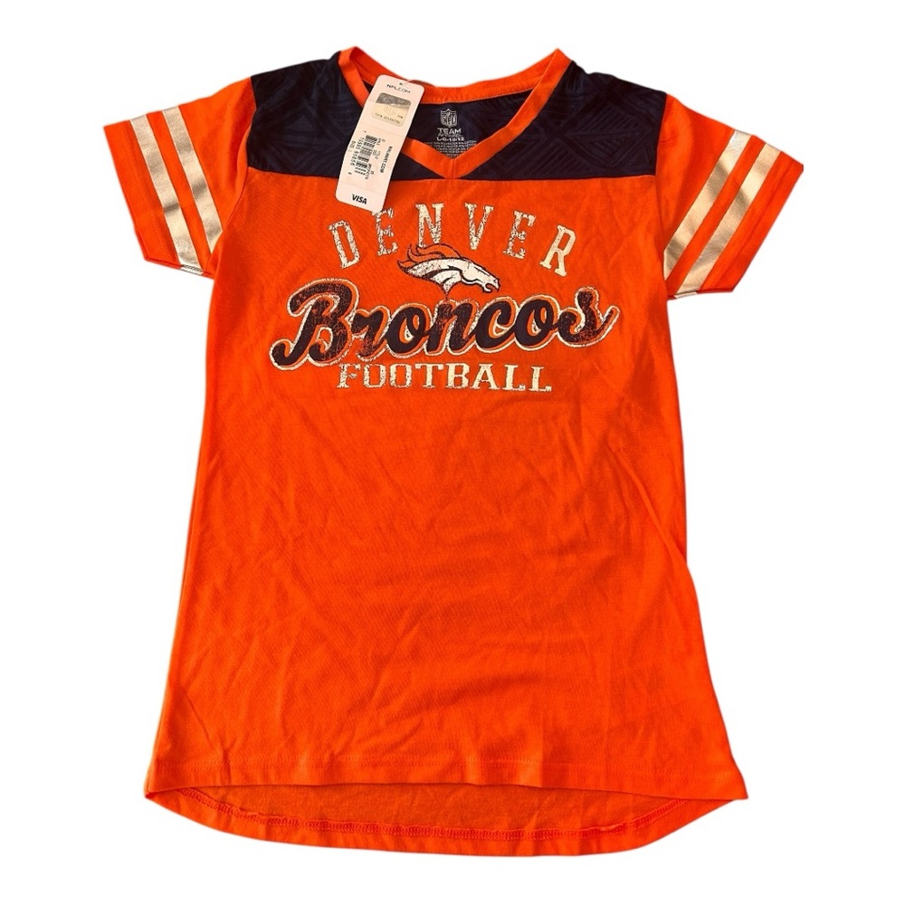 New With Tags NFL Team Apparel Youth Shirt L 10/12 Denver Broncos